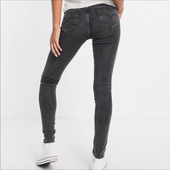 Levi’s 721 High Rise Skinny Jeans Black - Picture 2 of 9